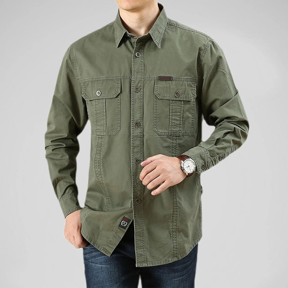 Cargo Long Sleeve Men's Shirt